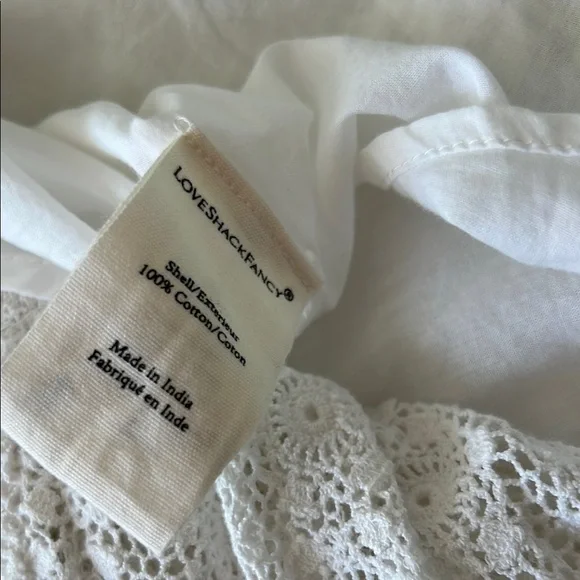 LoveShackFancy White Lace Ruffle skirt - Picture 9 of 9